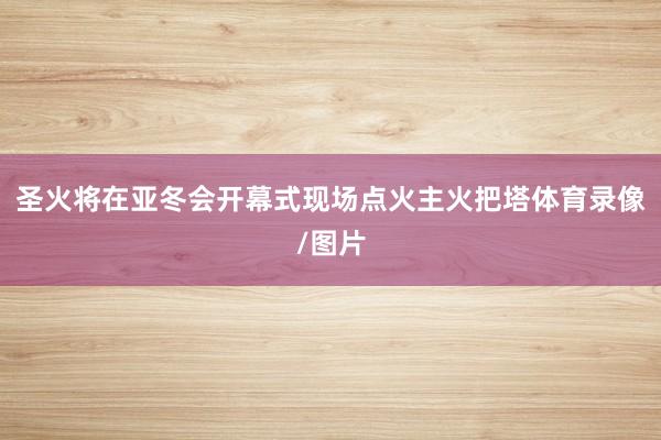 圣火将在亚冬会开幕式现场点火主火把塔体育录像/图片