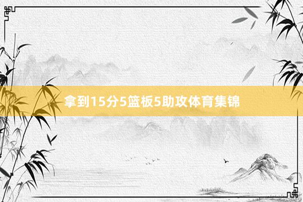 拿到15分5篮板5助攻体育集锦