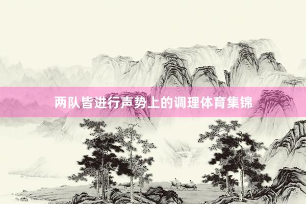 两队皆进行声势上的调理体育集锦