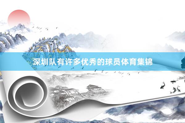 深圳队有许多优秀的球员体育集锦