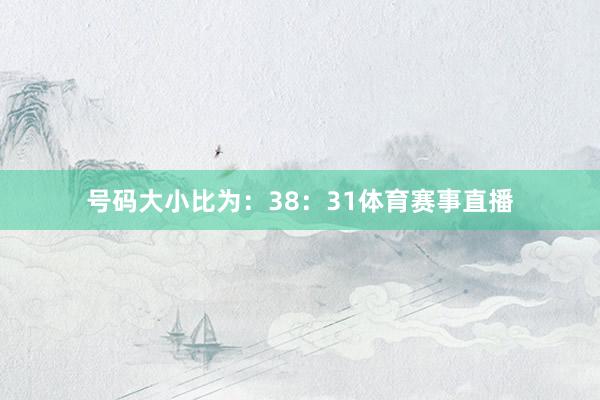 号码大小比为：38：31体育赛事直播