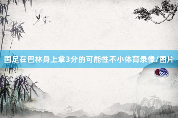 国足在巴林身上拿3分的可能性不小体育录像/图片