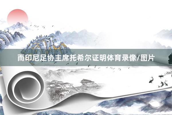 而印尼足协主席托希尔证明体育录像/图片