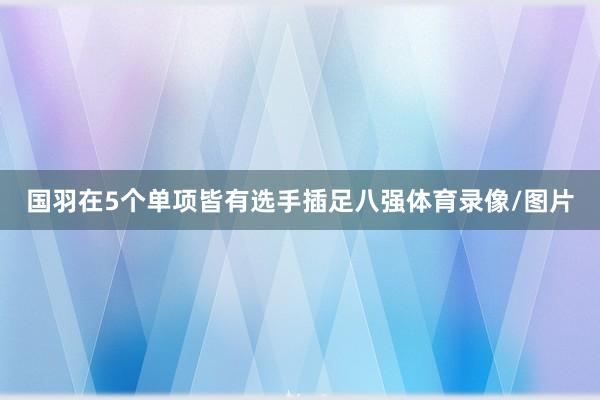 国羽在5个单项皆有选手插足八强体育录像/图片