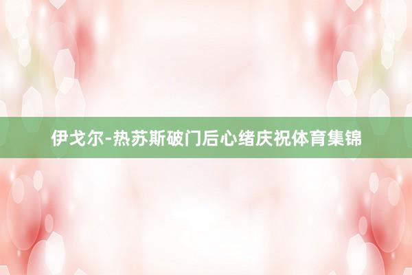 伊戈尔-热苏斯破门后心绪庆祝体育集锦