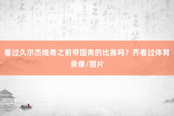 看过久尔杰维奇之前带国青的比赛吗？齐看过体育录像/图片