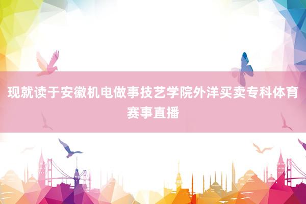 现就读于安徽机电做事技艺学院外洋买卖专科体育赛事直播