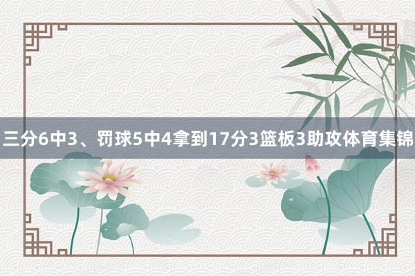 三分6中3、罚球5中4拿到17分3篮板3助攻体育集锦